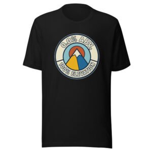 0.0% ABV, 100% Elevation Classic Tee in Black