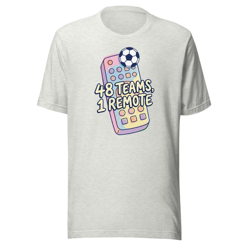 48 Teams, 1 Remote Classic Tee in Ash