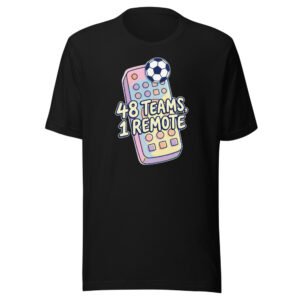 48 Teams, 1 Remote Classic Tee in Black
