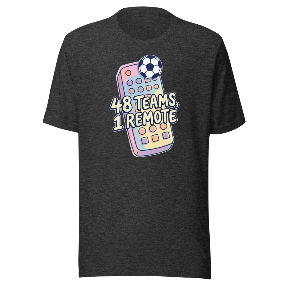 48 Teams, 1 Remote Classic Tee in Dark Grey Heather