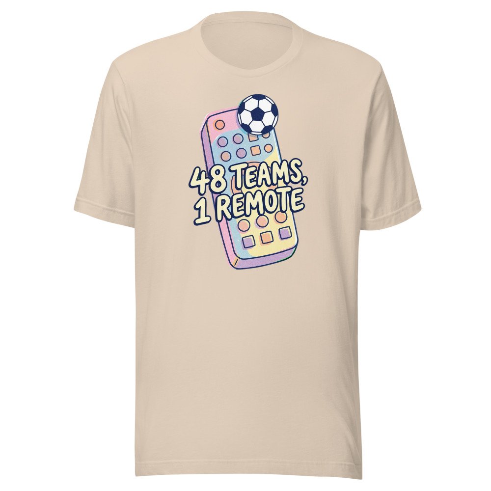 48 Teams, 1 Remote Classic Tee in Soft Cream