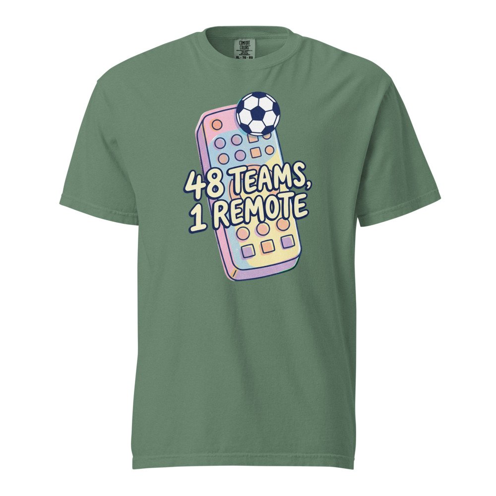 48 Teams, 1 Remote Heavyweight Tee in Light Green