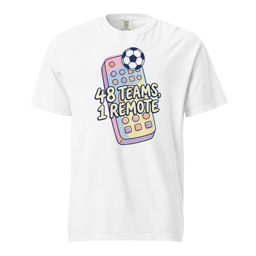 48 Teams, 1 Remote Heavyweight Tee in White