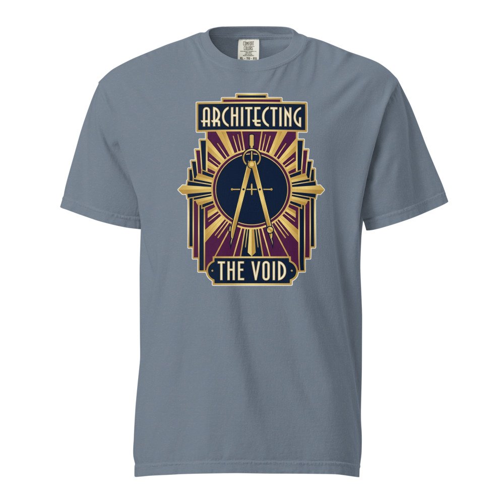 Architecting the Void Heavyweight Tee in Blue Jean