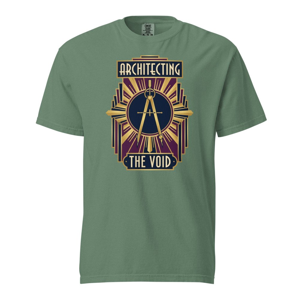 Architecting the Void Heavyweight Tee in Light Green