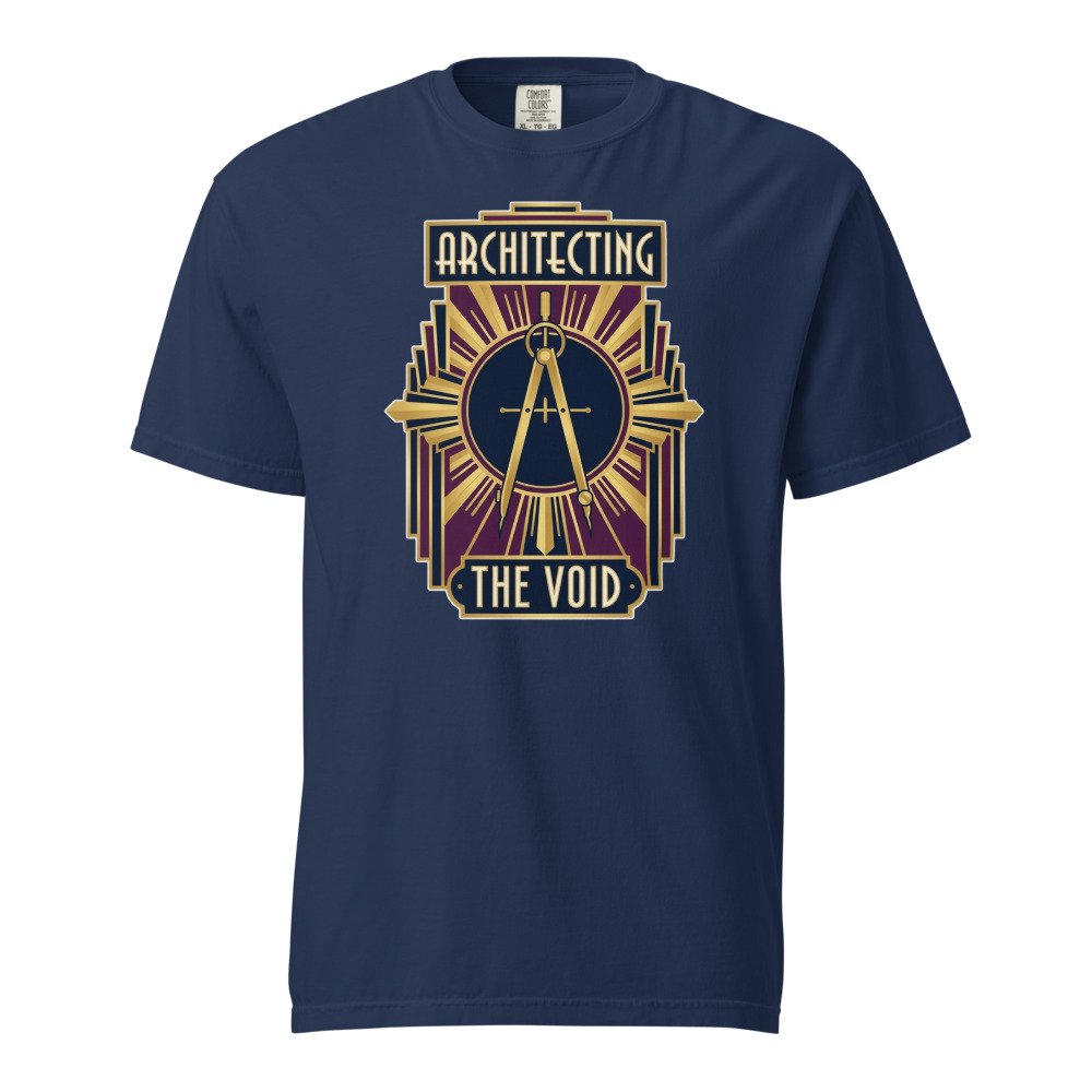 Architecting the Void Heavyweight Tee in True Navy