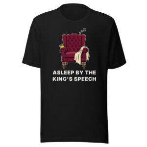 Asleep by the King's speech. Classic Tee in Black
