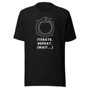 Iterate. Repeat. (Wait...) Classic Tee in Black