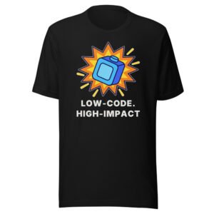 Low-Code. High-Impact Classic Tee in Black