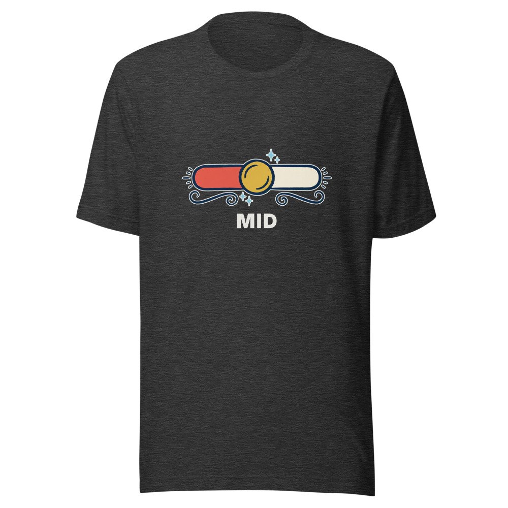 Mid Classic Tee in Dark Grey Heather