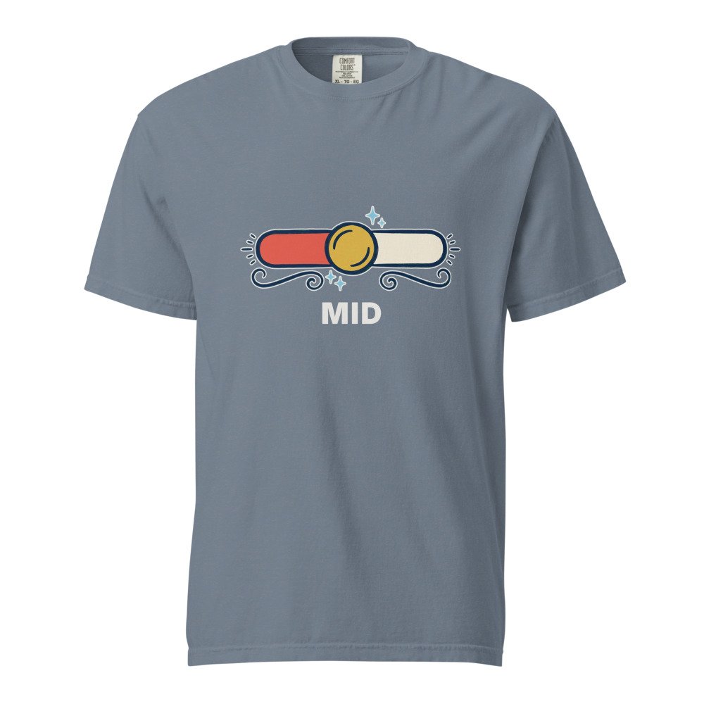 Mid Heavyweight Tee in Blue Jean