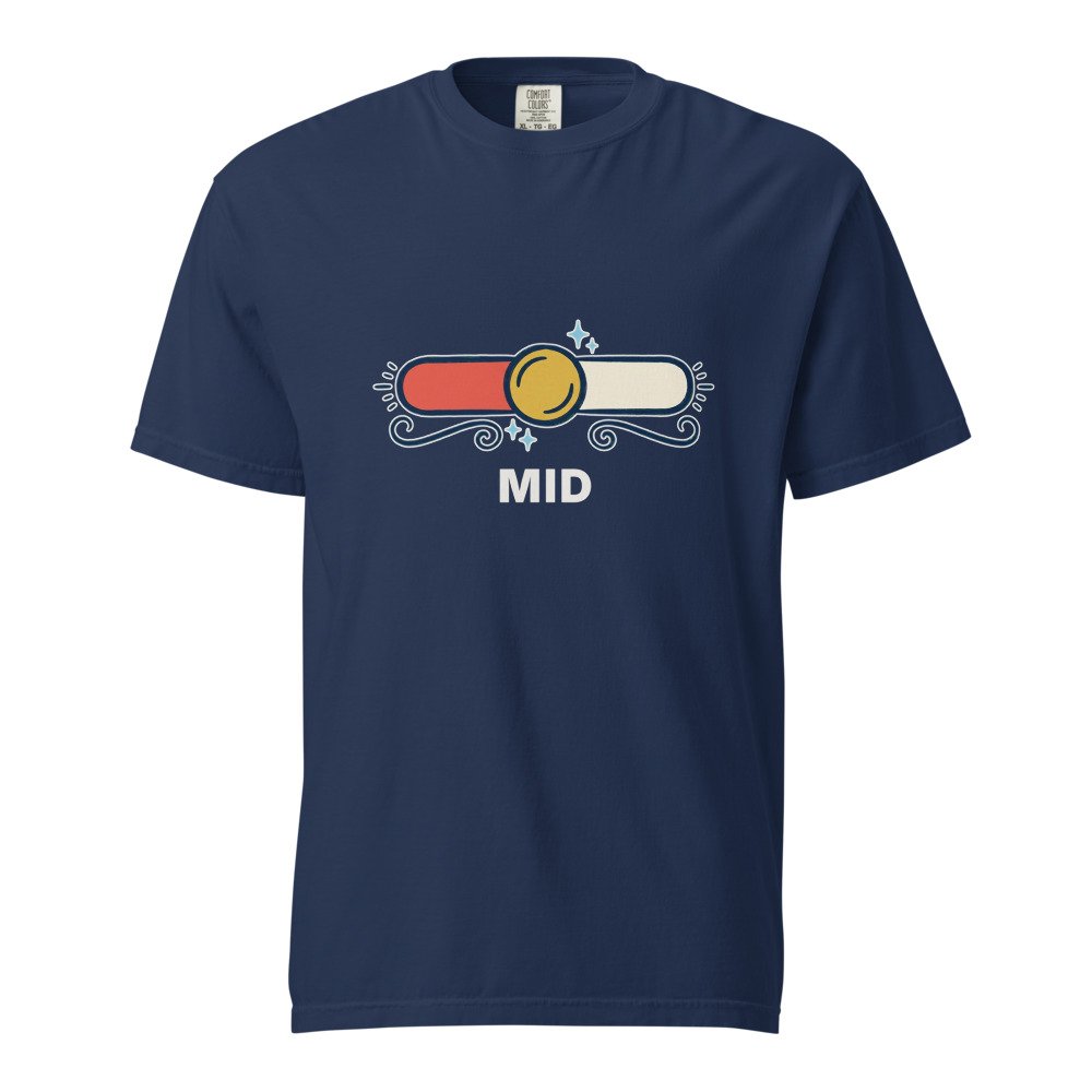Mid Heavyweight Tee in True Navy