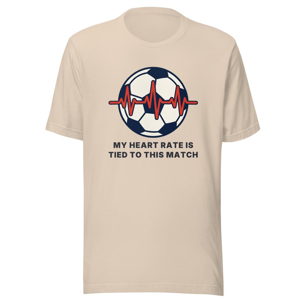 My Heart Rate Is Tied To This Match Classic Tee in Soft Cream