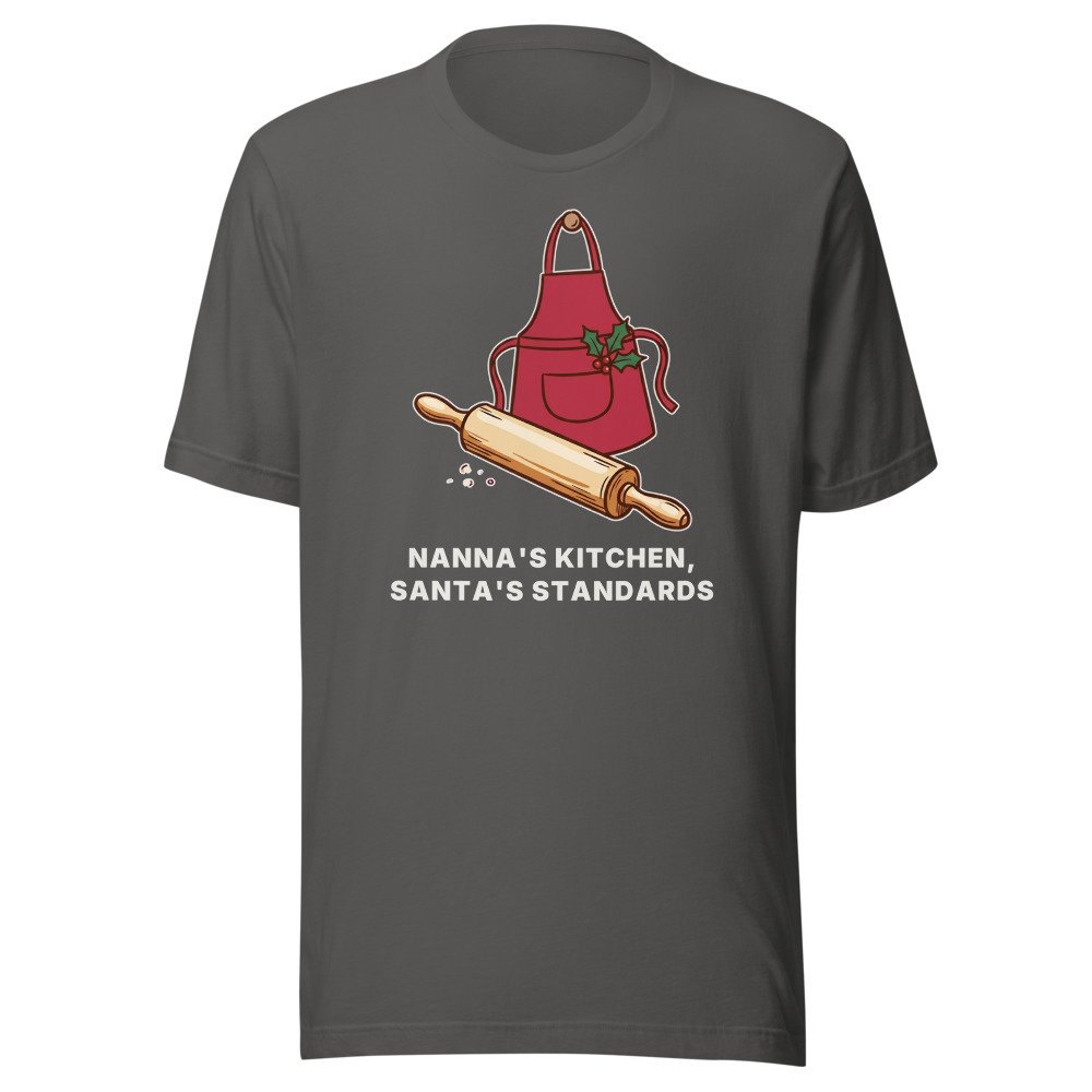 Nanna's kitchen, Santa's standards. Classic Tee in Asphalt
