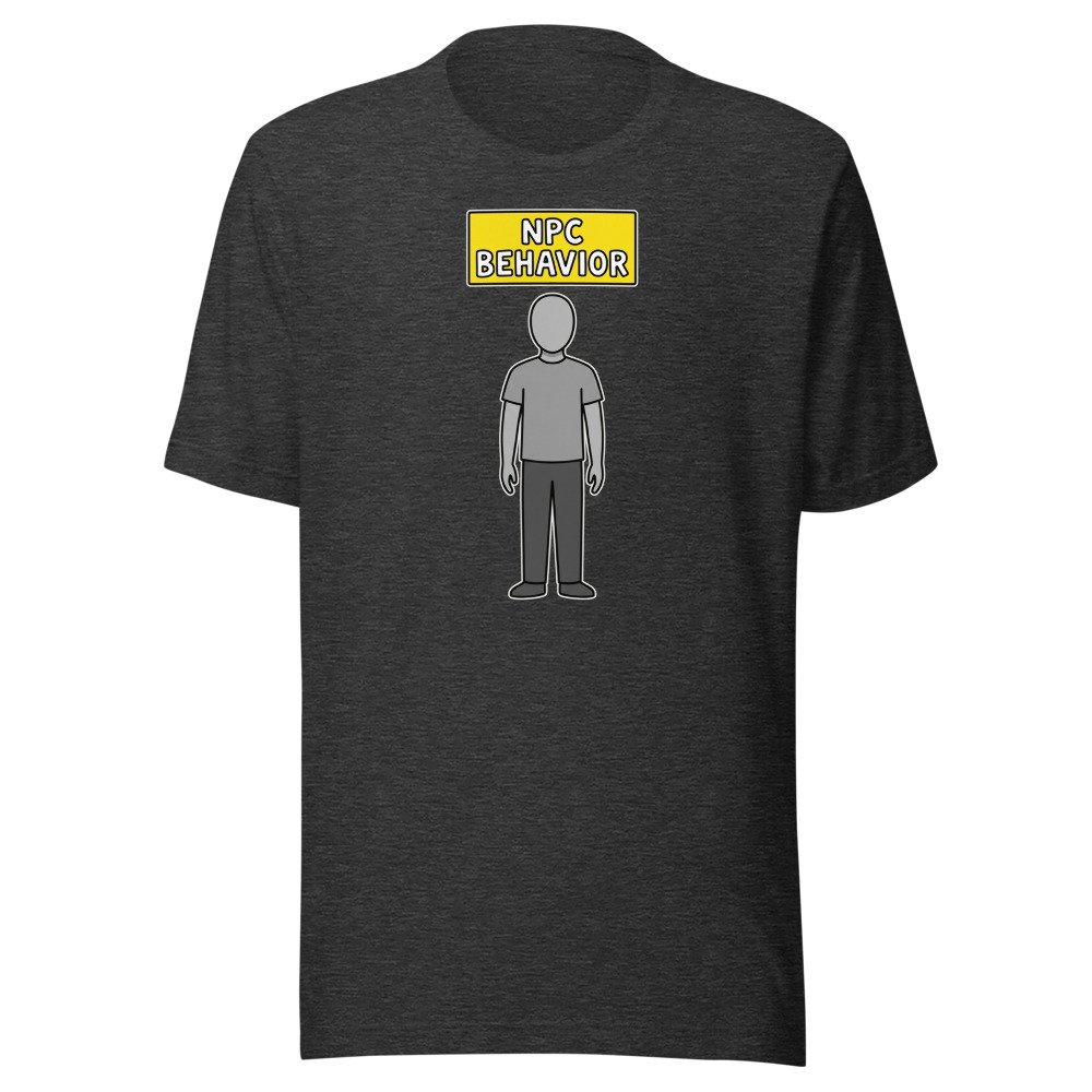 NPC Behavior Classic Tee in Dark Grey Heather