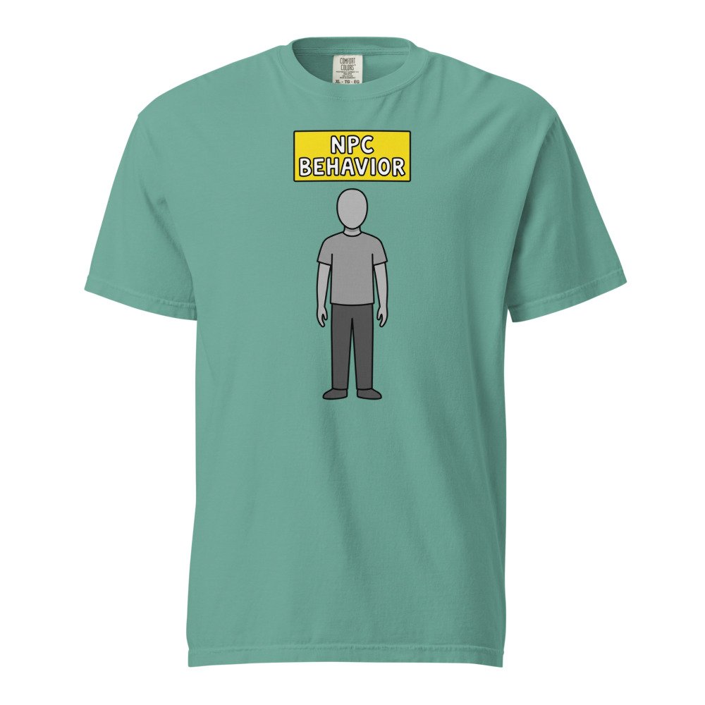 NPC Behavior Heavyweight Tee in Seafoam