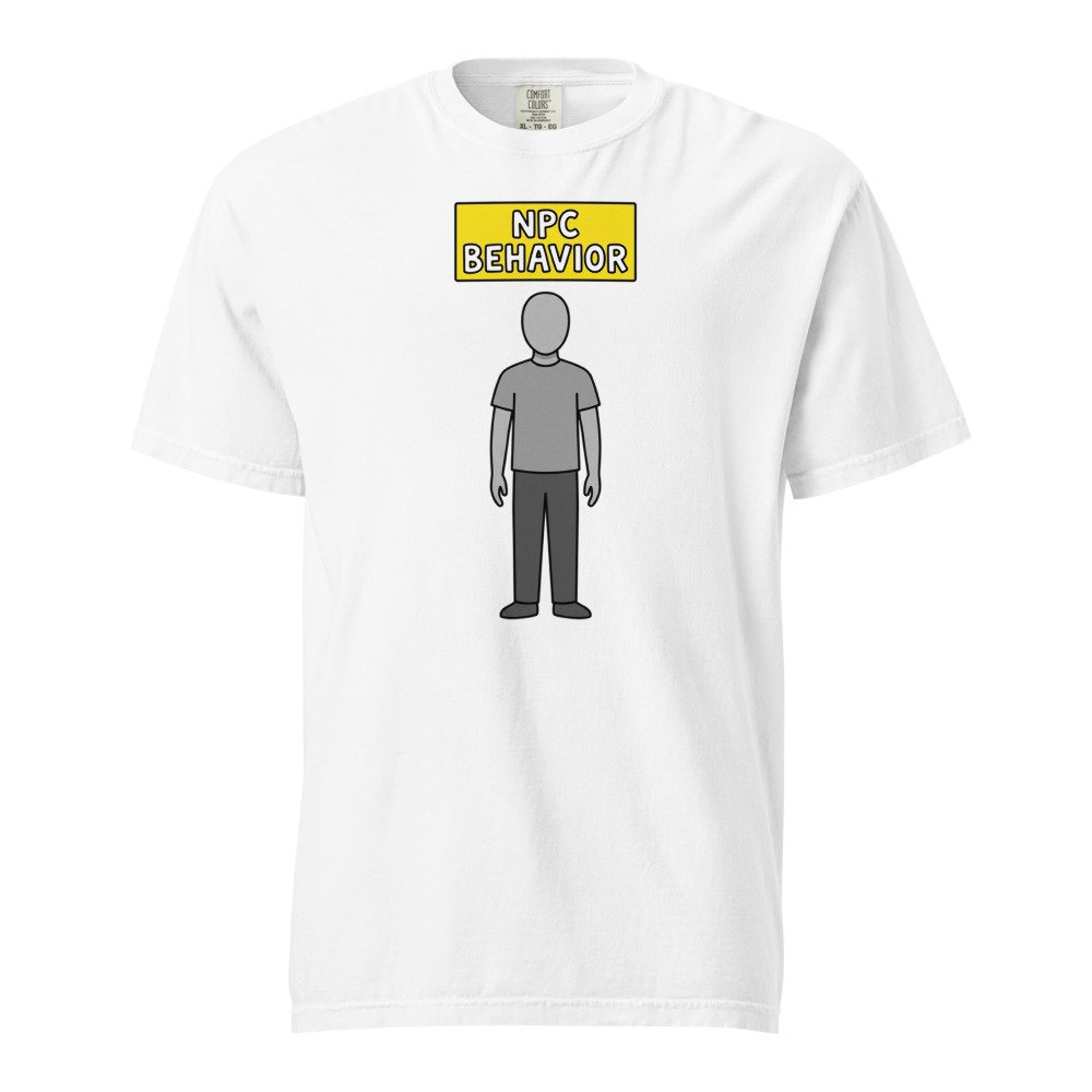 NPC Behavior Heavyweight Tee in White