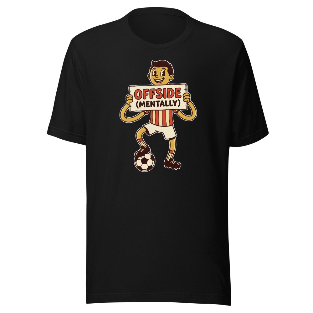Offside (Mentally) Classic Tee in Black