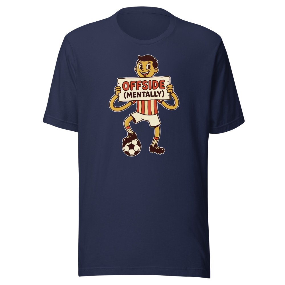 Offside (Mentally) Classic Tee in Navy