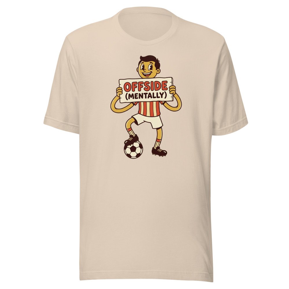 Offside (Mentally) Classic Tee in Soft Cream