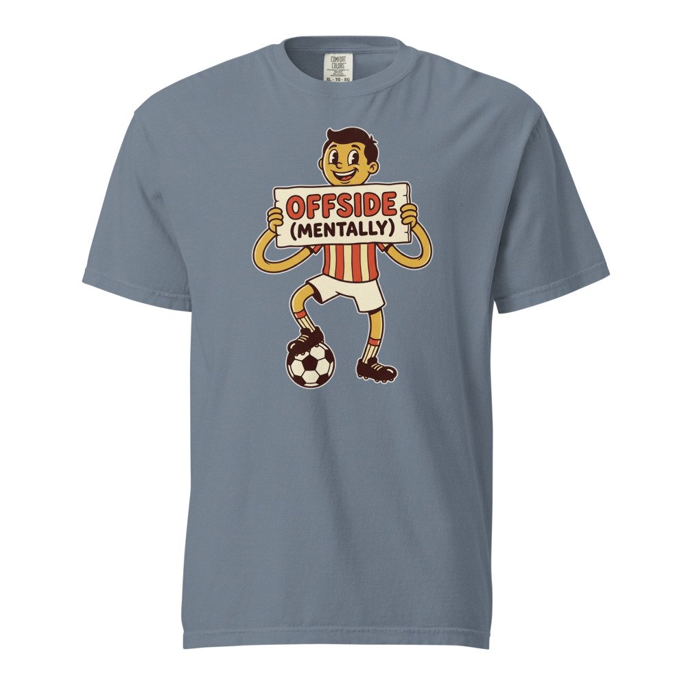 Offside (Mentally) Heavyweight Tee in Blue Jean