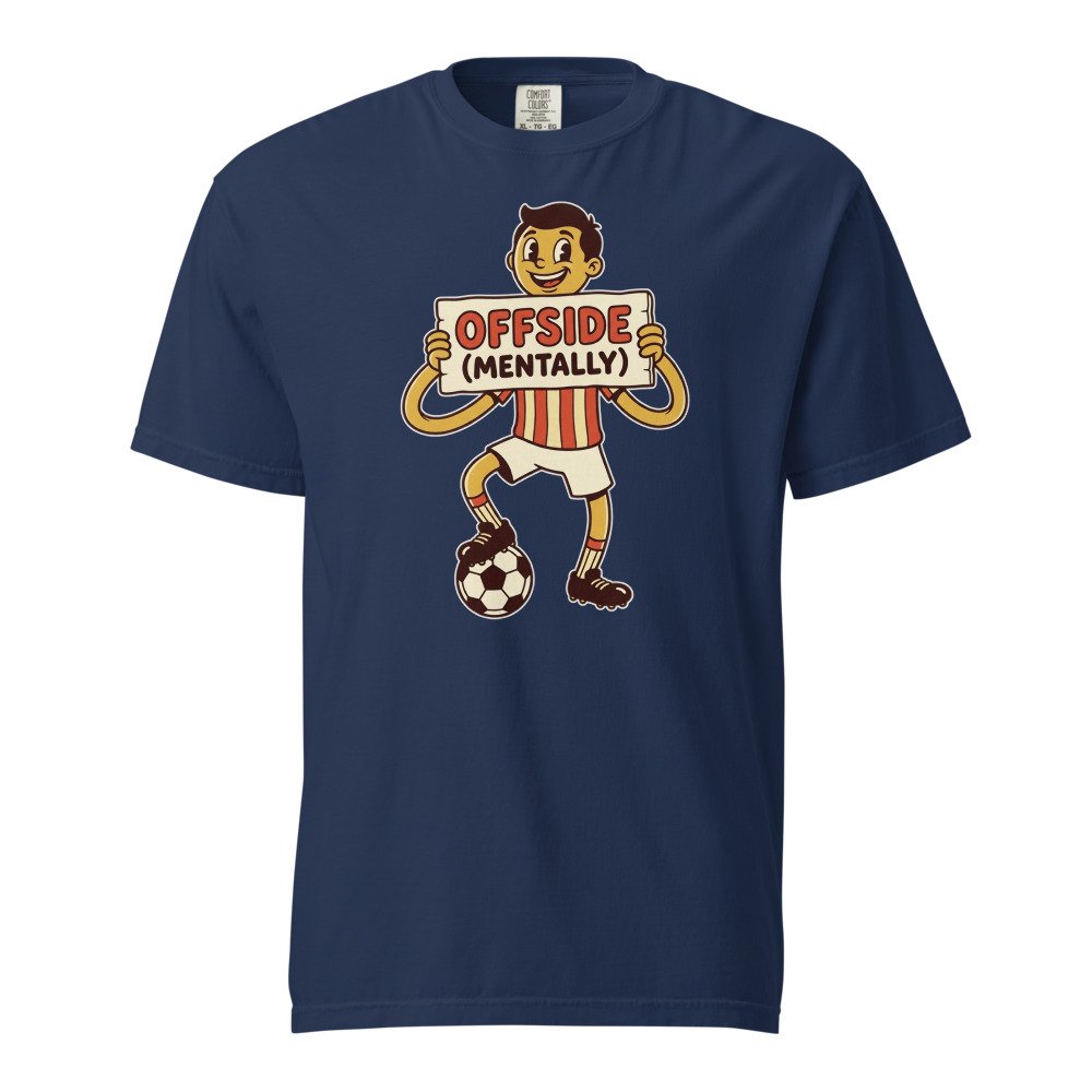 Offside (Mentally) Heavyweight Tee in True Navy