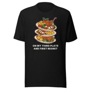 On my third plate and first regret. Classic Tee in Black
