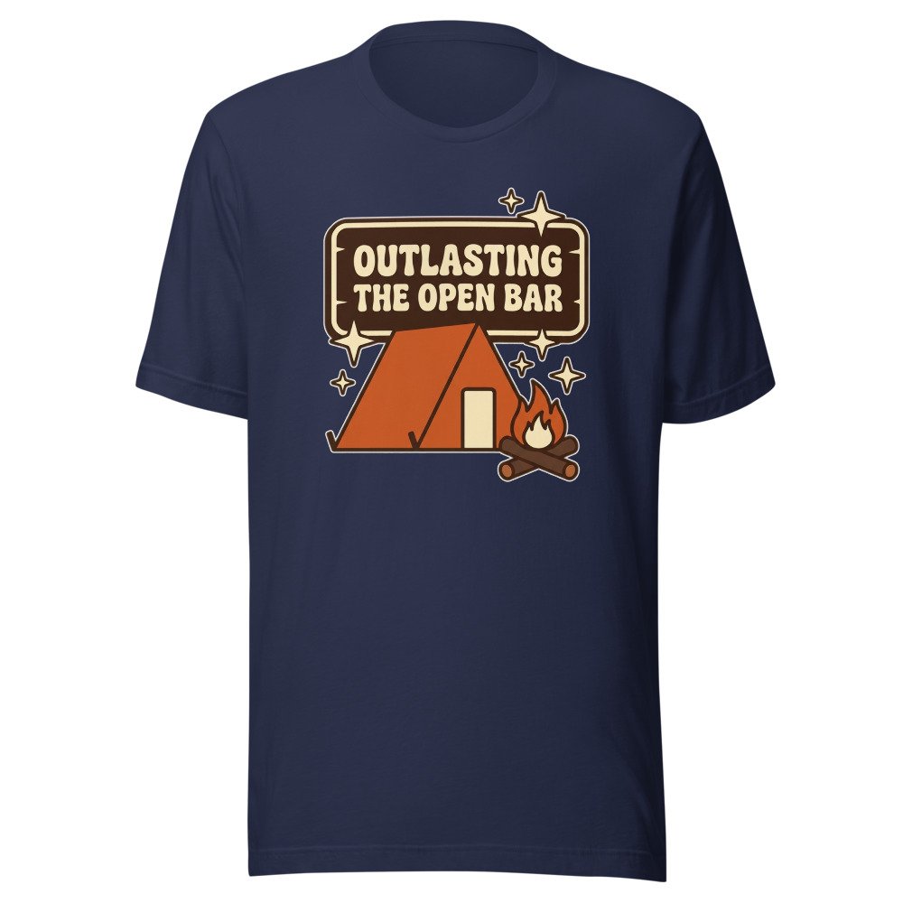 Outlasting the Open Bar Classic Tee in Navy