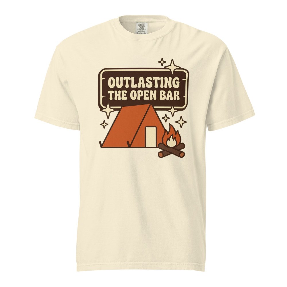 Outlasting the Open Bar Heavyweight Tee in Ivory
