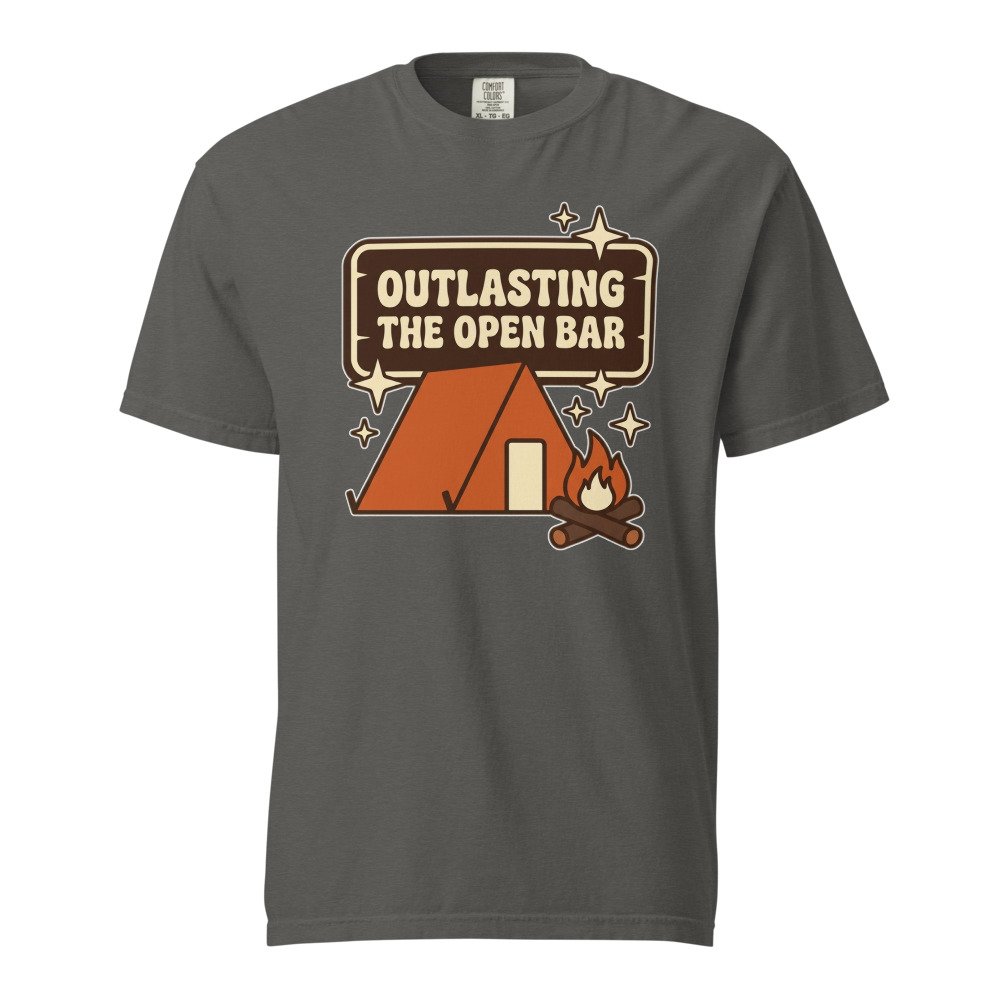 Outlasting the Open Bar Heavyweight Tee in Pepper