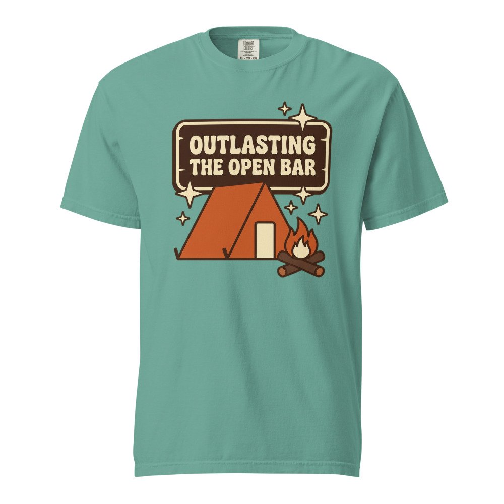 Outlasting the Open Bar Heavyweight Tee in Seafoam