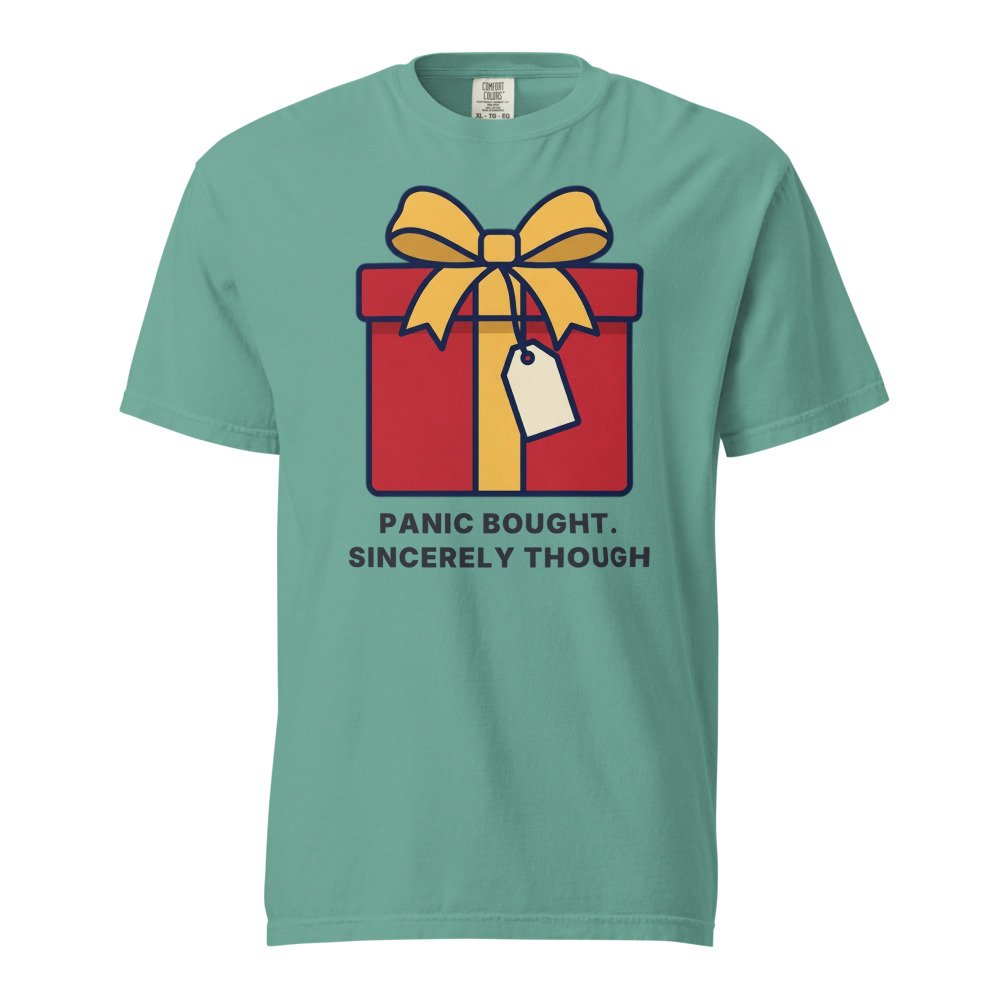 Panic bought. Sincerely though. Heavyweight Tee in Seafoam