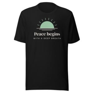 Peace begins with a deep breath. Classic Tee in Black