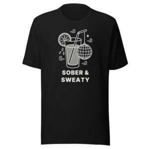 Sober & Sweaty Classic Tee in Black
