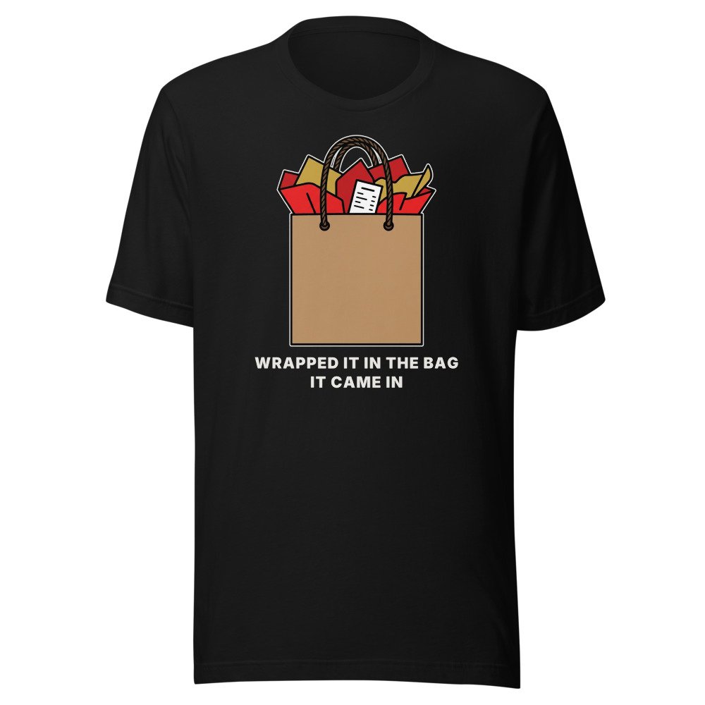 Wrapped it in the bag it came in. Classic Tee in Black