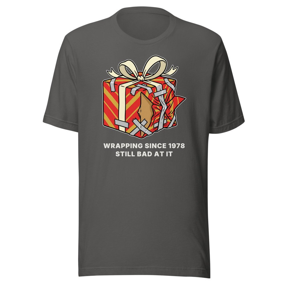 Wrapping since 1978. Still bad at it. Classic Tee in Asphalt